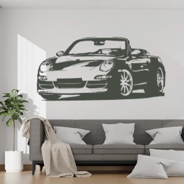 Sticker Porsche Cabrio