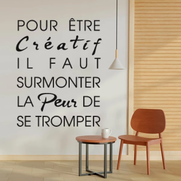 Sticker Pour être créatif
