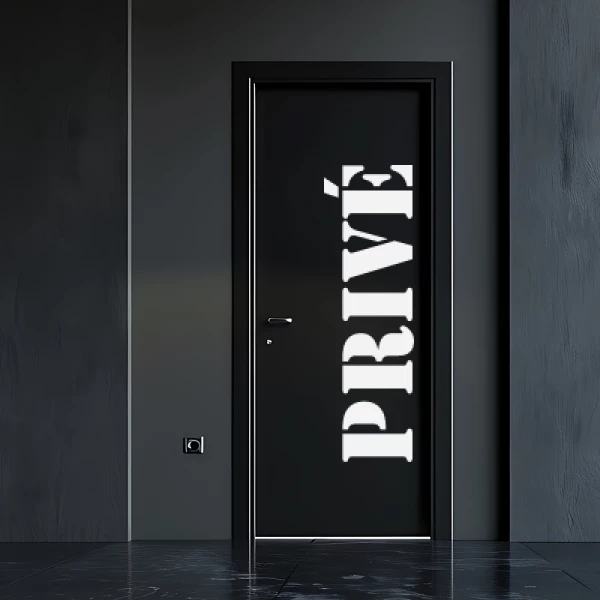 Sticker Privé - Stencil