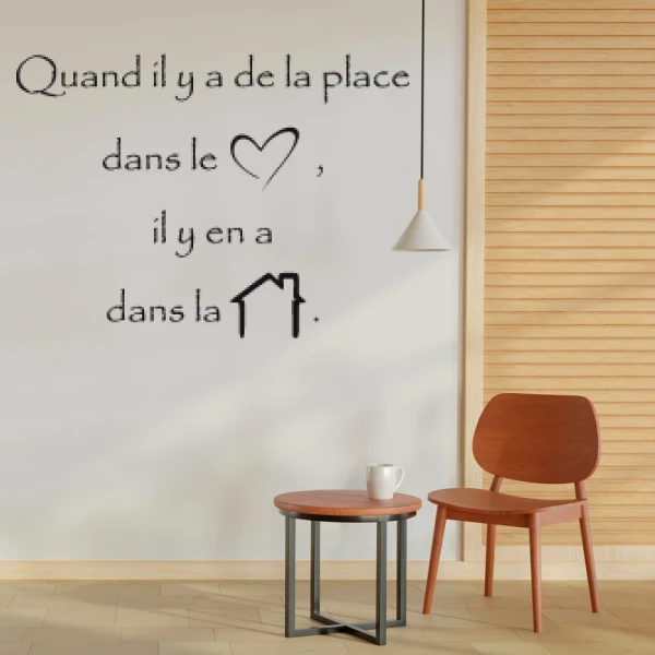 Sticker Quand il y a de la place 5...