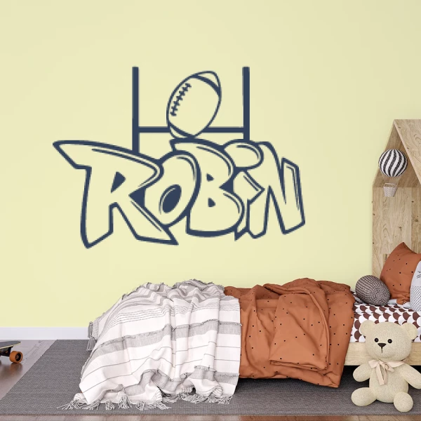 Sticker Robin Graffiti Rugby 2