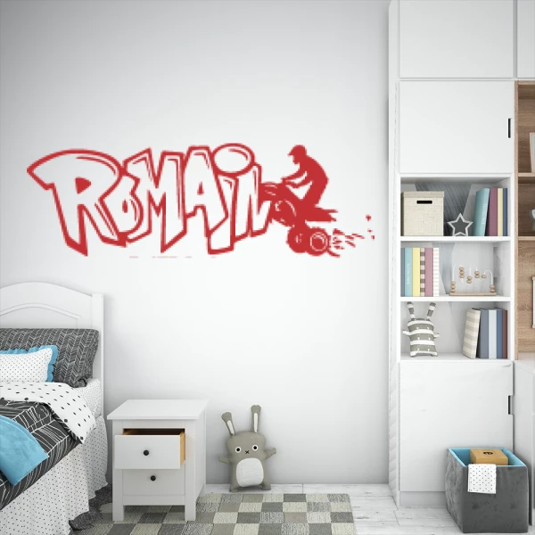 Sticker Romain Graffiti Quad