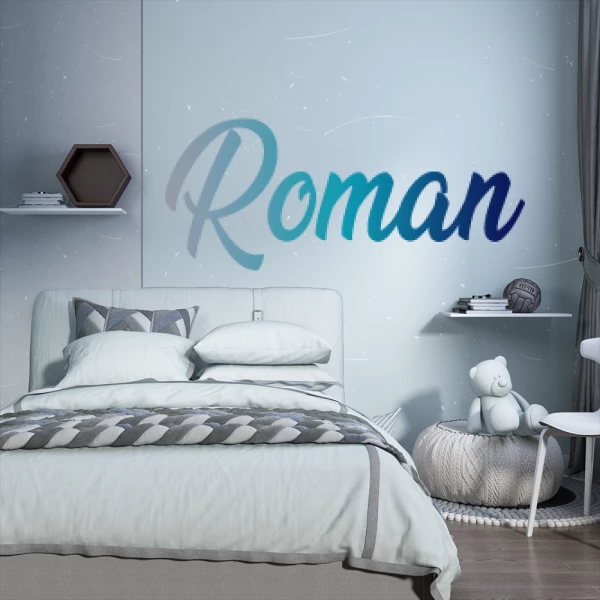 Sticker Roman Script Dégradé