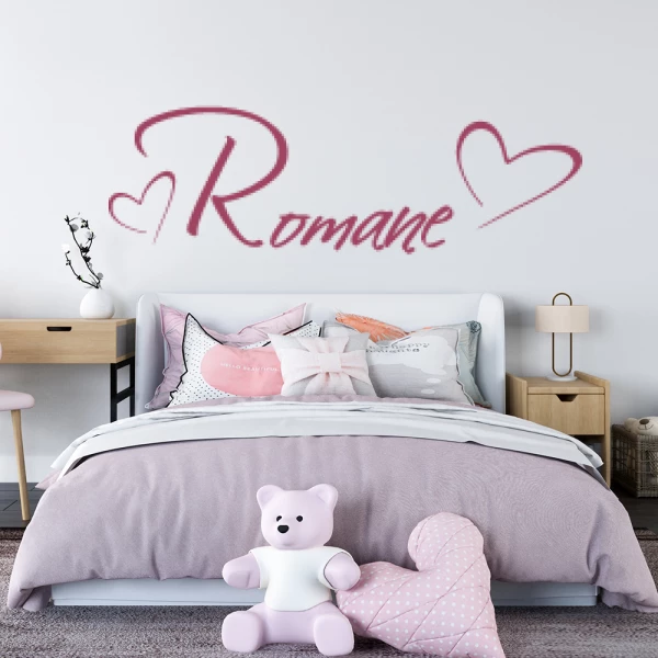 Sticker Romane Script Coeur