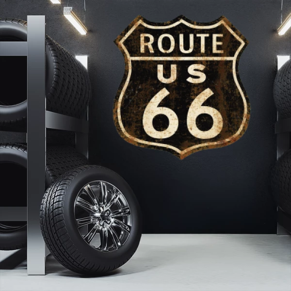 Sticker Route 66 - Imprimé