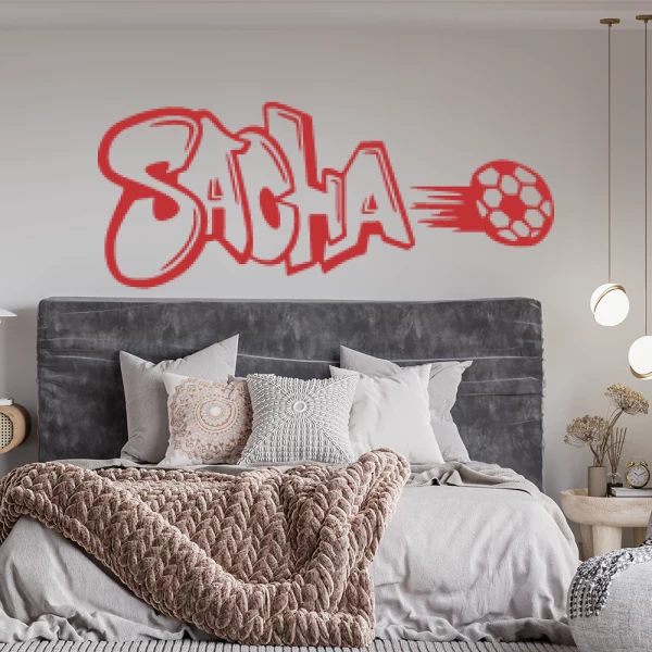 Sticker Sacha Graffiti Foot