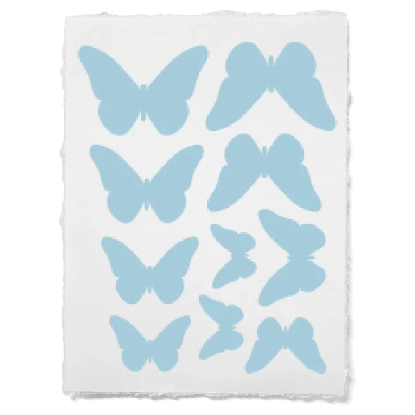 Sticker Set 10 Papillons 03