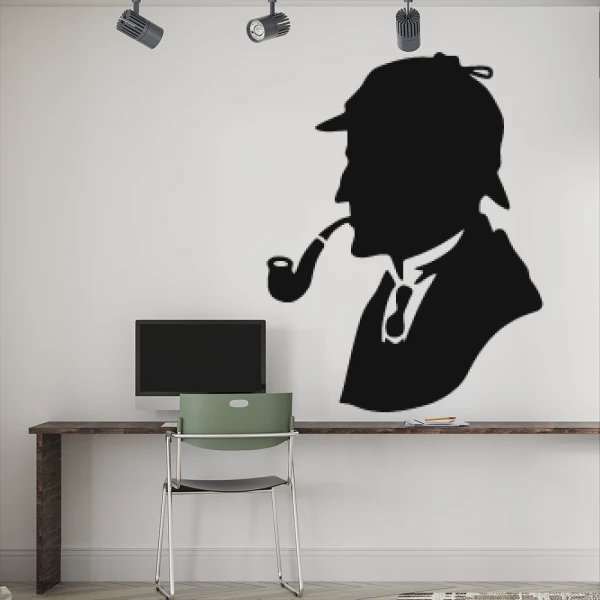 Sticker Sherlock Holmes - Tête