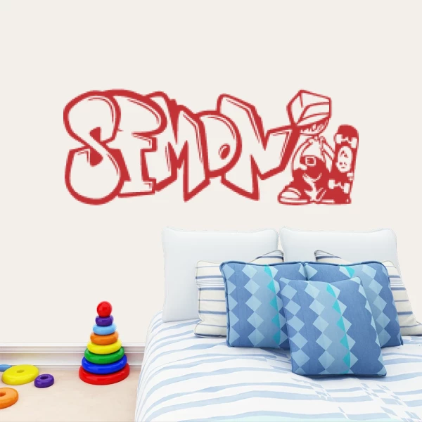 Sticker Simon Graffiti Skater