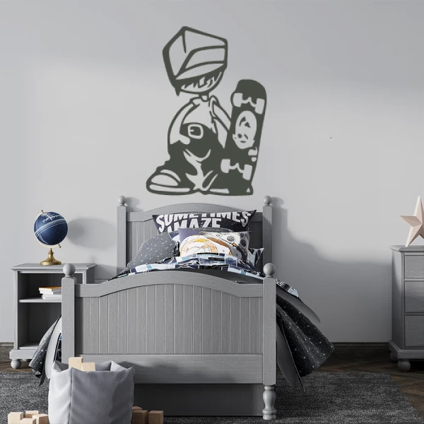 Sticker Skater Graffiti