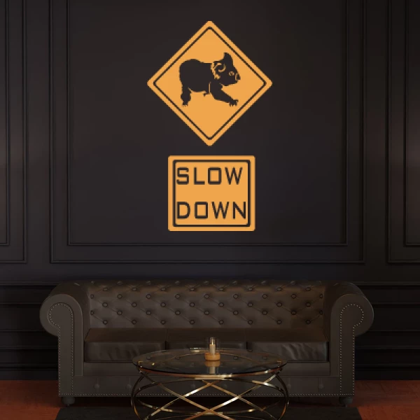 Sticker Slow Down