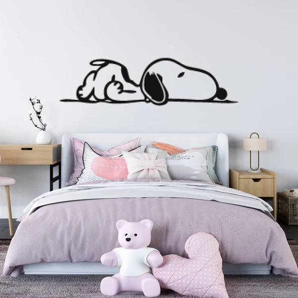 Sticker Snoopy Couché