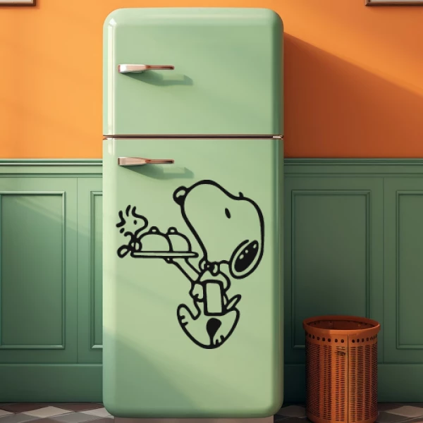 Sticker Snoopy Serveur