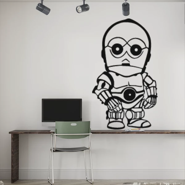 Sticker Star Wars - C-3PO - Chibi