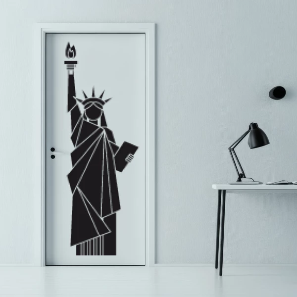 Sticker Statue de la Liberté Géométrique