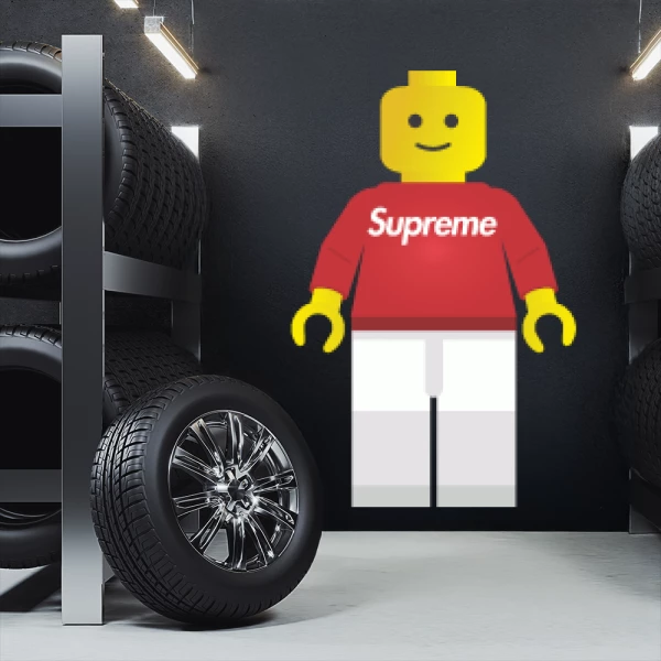 Sticker Supreme Legoman 01 - Imprimé