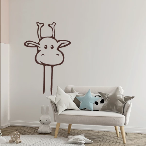 Sticker Tête de Girafe