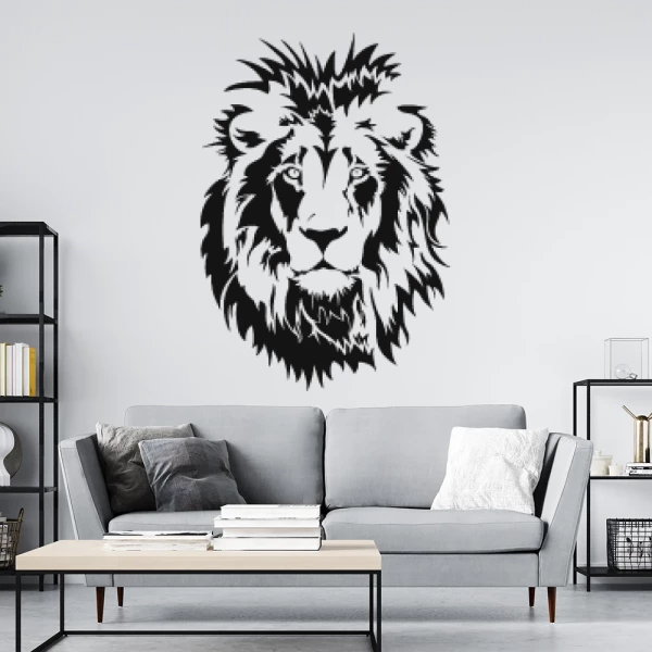 Sticker Tête de lion