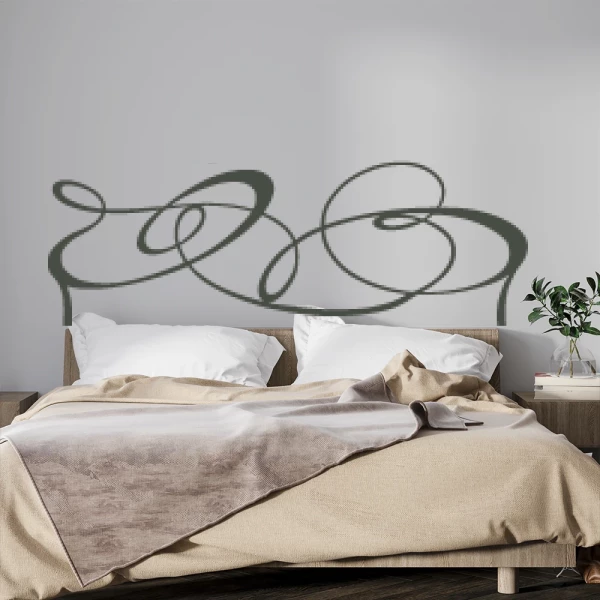 Sticker Tête de lit Curly