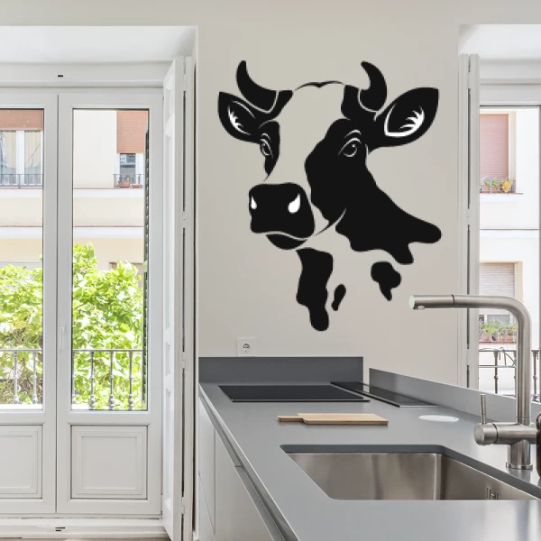 Sticker Tête de vache 02