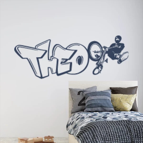 Sticker Theo Graffiti BMX