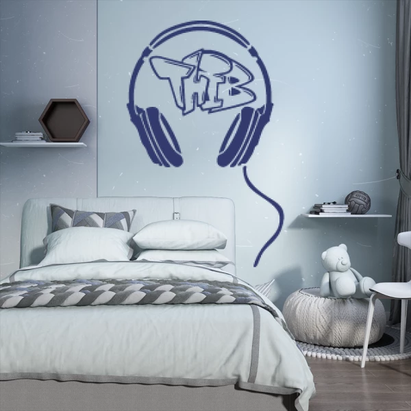 Sticker Thib Graffiti Casque Audio