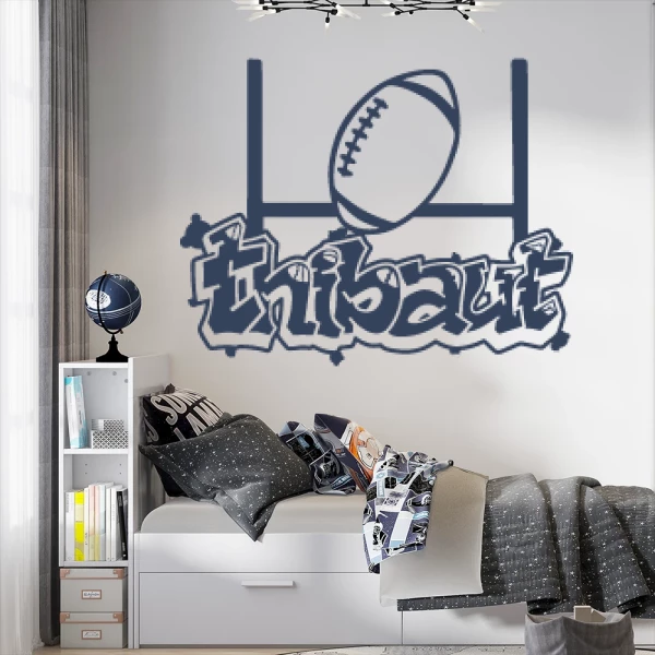 Sticker Thibaut Graffiti Rugby 2
