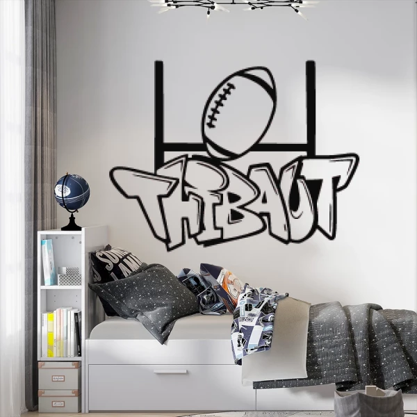 Sticker Thibaut Graffiti Rugby
