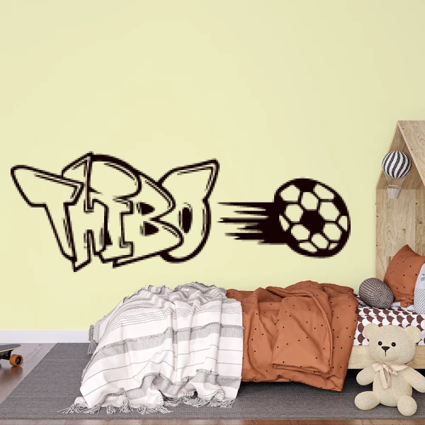 Sticker Thibo Graffiti Foot