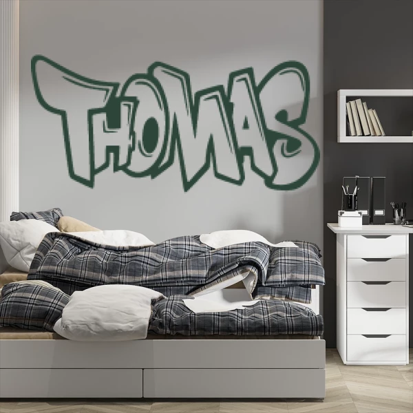 Sticker Thomas Graffiti