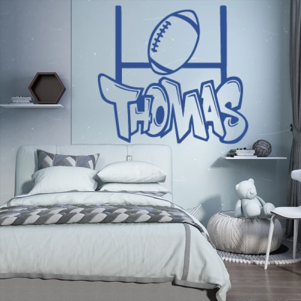 Sticker Thomas Graffiti Rugby