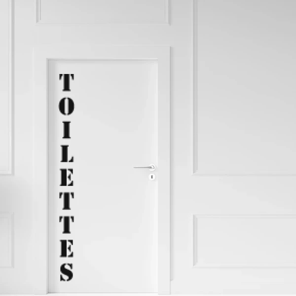 Sticker Toilettes 2 - Stencil