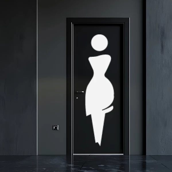 Sticker Toilettes Dame Standing