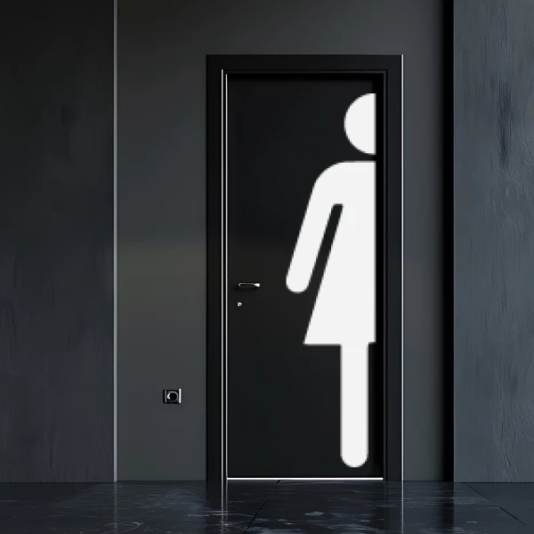 Sticker Toilettes - Demi Femme