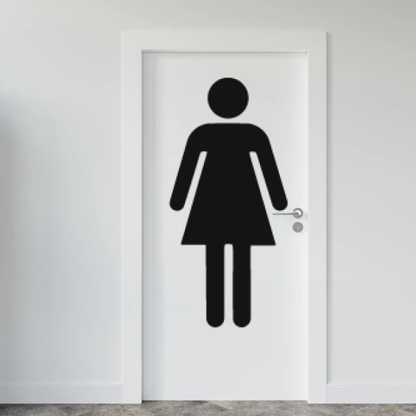 Sticker Toilettes - Femme