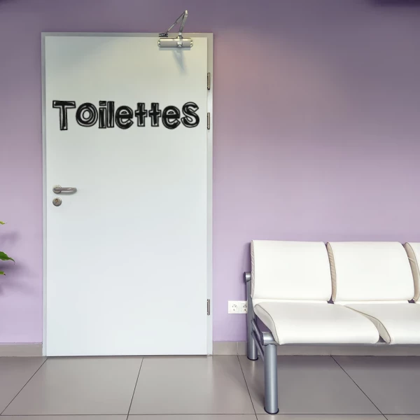 Sticker Toilettes - Griffonnées