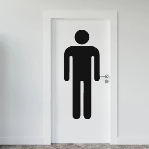 Sticker Toilettes - Homme
