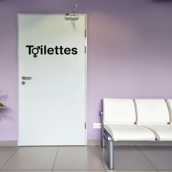 Sticker Toilettes Mixtes