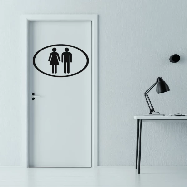 Sticker Toilettes Ovales