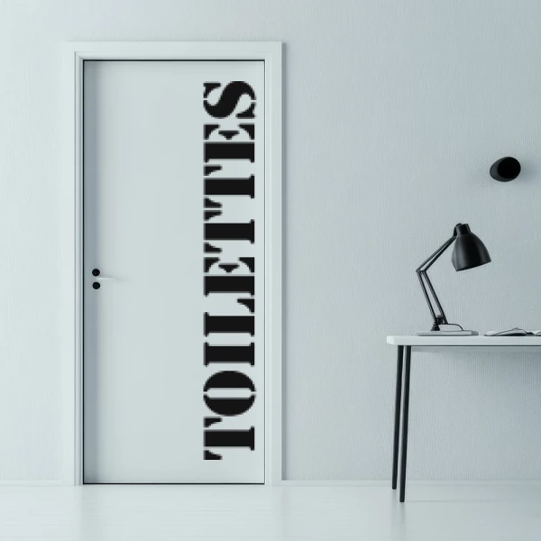Sticker Toilettes - Stencil