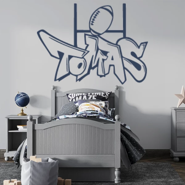 Sticker Tomas Graffiti Rugby