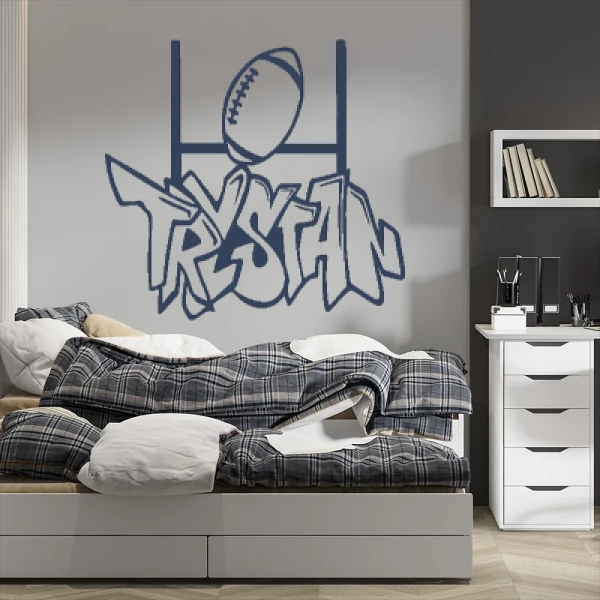 Sticker Trystan Graffiti Rugby
