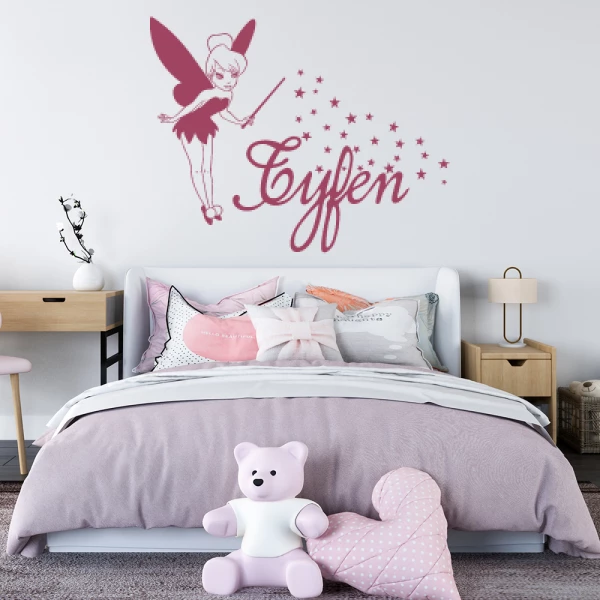 Sticker Typhen Fée Clochette Etoiles 2