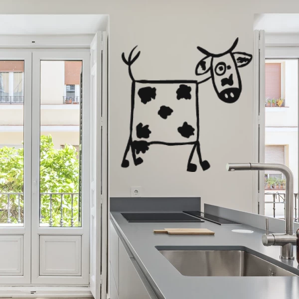 Sticker Vache Carrée