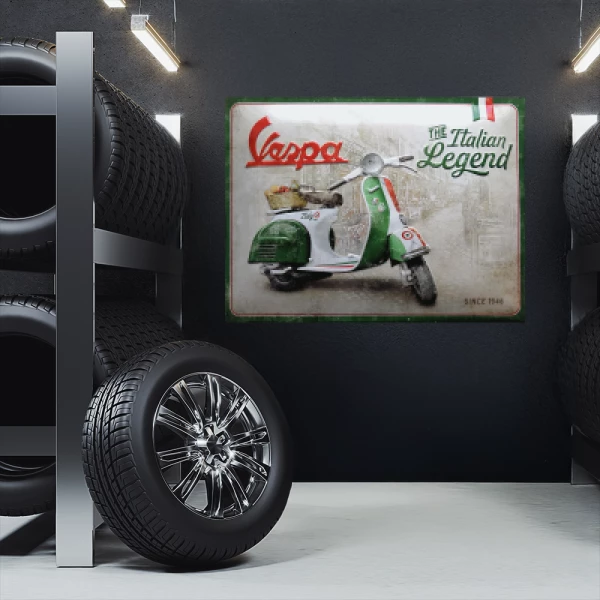 Sticker Vespa Italian Legend - Imprimé
