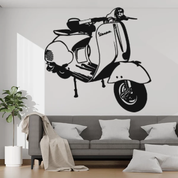 Sticker Vespa Vintage Big