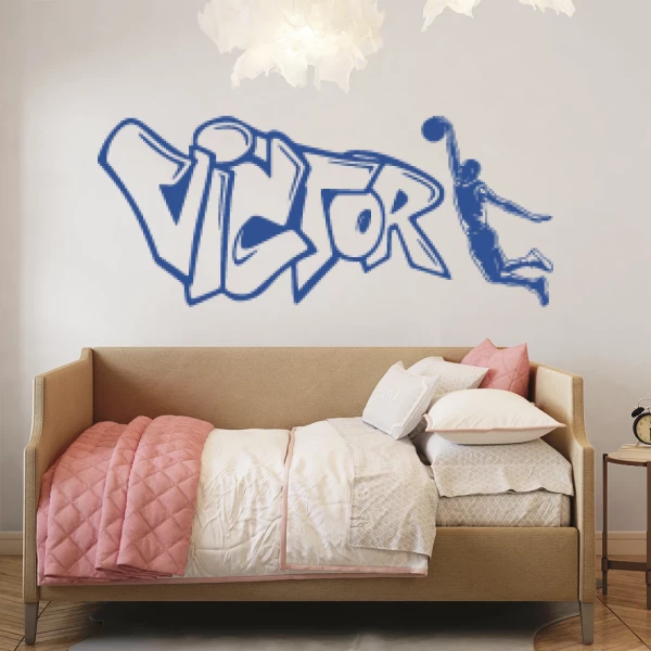 Sticker Victor Graffiti Basketball